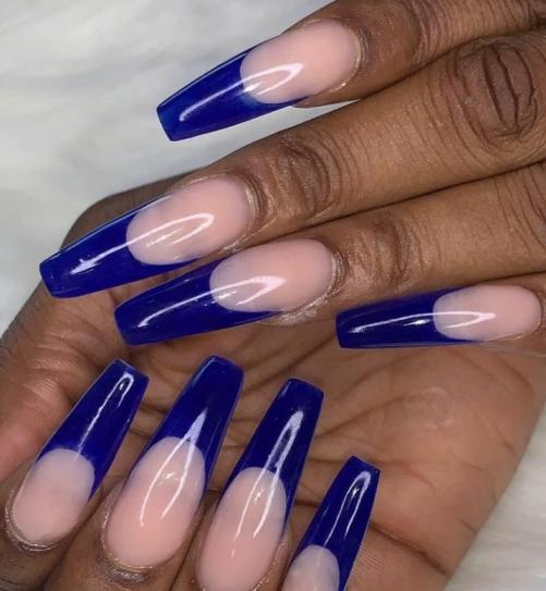 Featured image of post The Best 11 Blue Acrylic Nails On Dark Skin