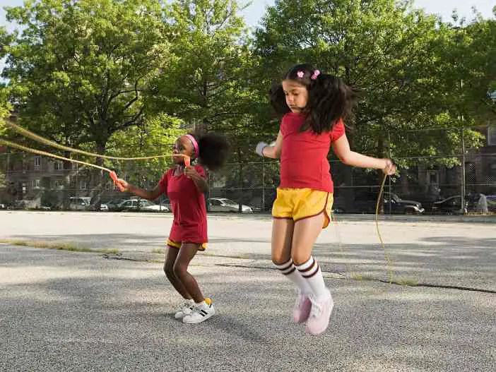 Children jump rope