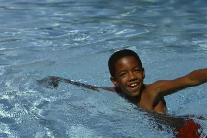 Black-kid-swimming