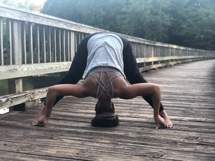 yoga mats pose