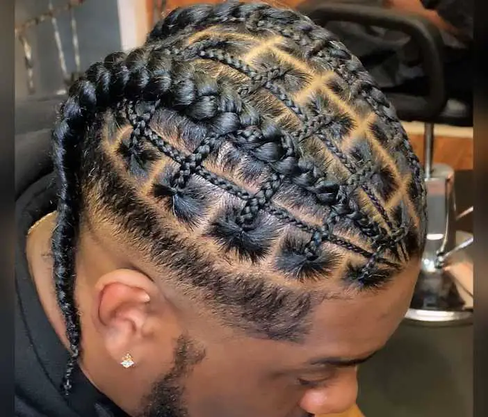 braids with design - braids hairstyles for men