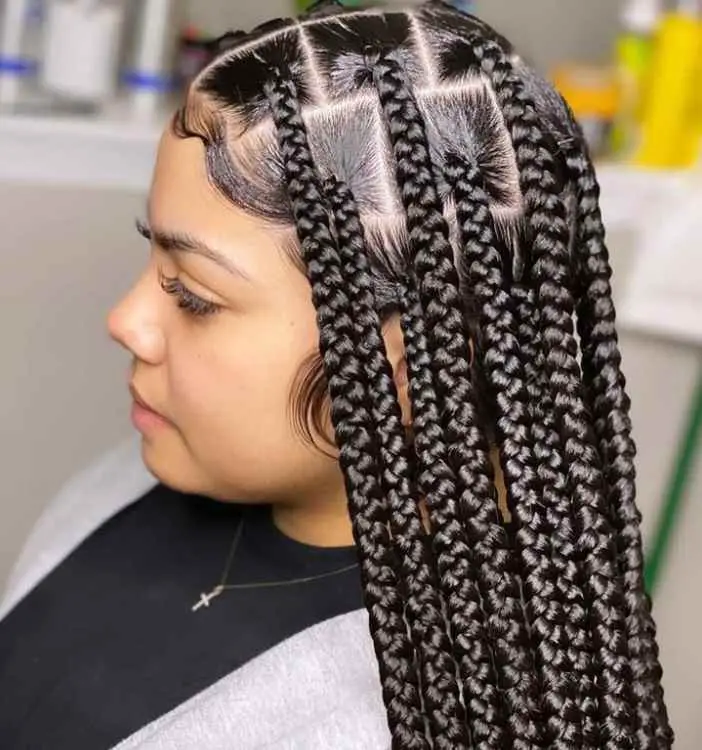 jumbo knotless braids