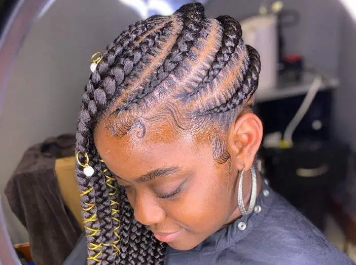 lemonade braids with accessories