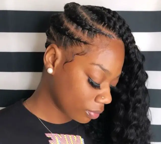 lemonade braids with wavy ends