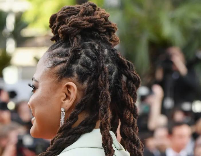 half up-do dreadlocks