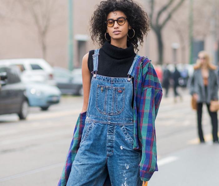 flannel and overalls