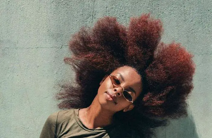 colored natural hair