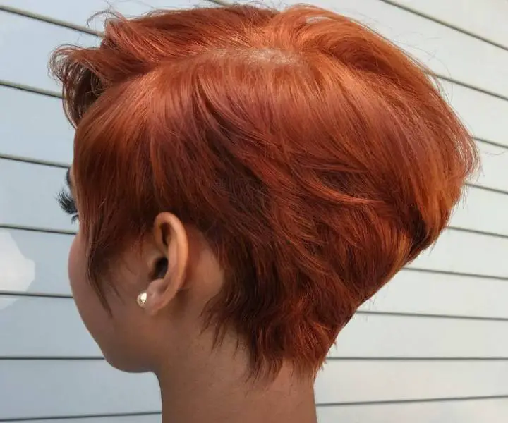 auburn short hair color