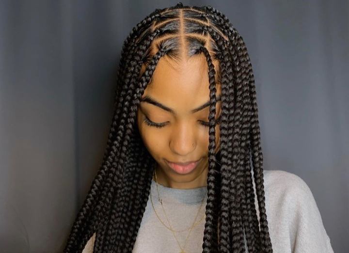 How to Style Box Braids: Plus 26 Unique Styles - Africana Fashion