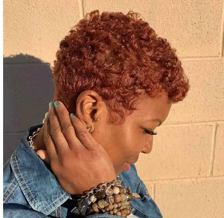 copper short hair color