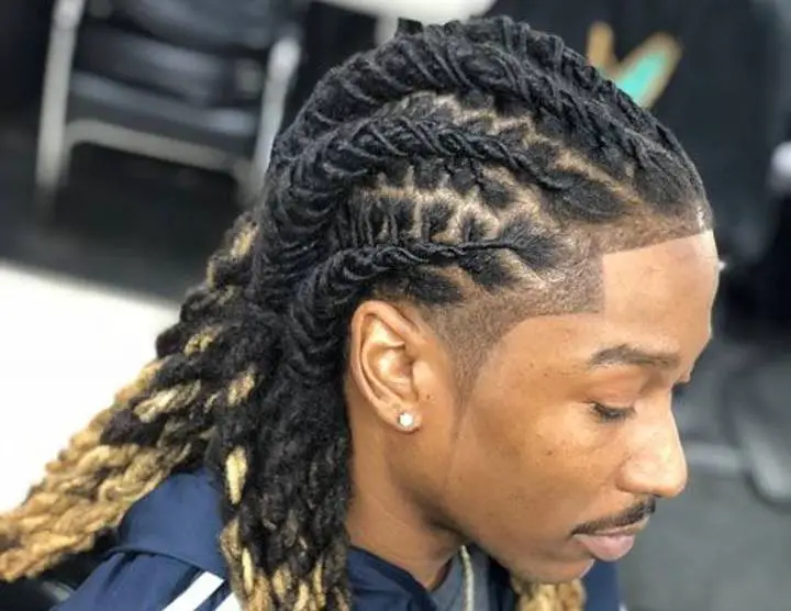 cornrows dread style for men