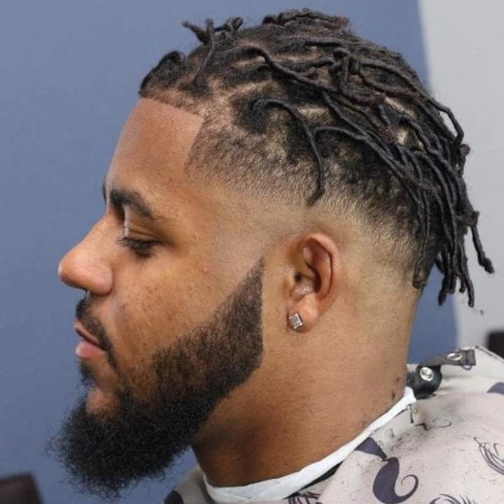 dread with fade style for men