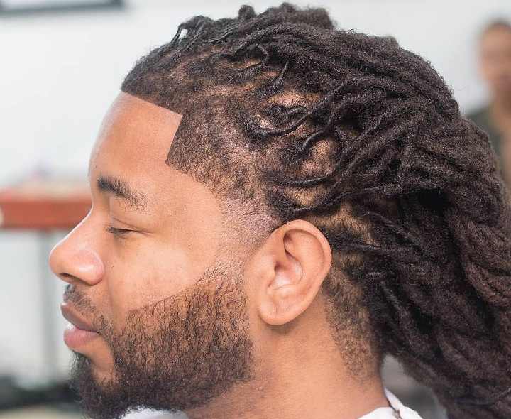 dread with taper style for men