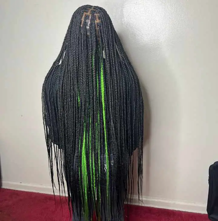 extra long small knotless braids - africana fashion