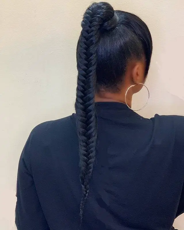 fishtail braid protective hairstyles 