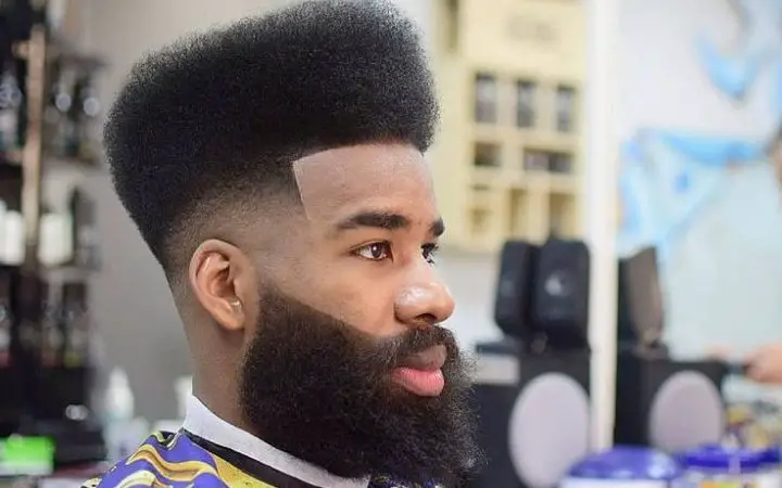 high top fade for black men