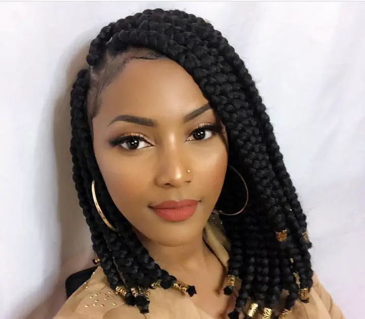 lob box braids - africana fashion