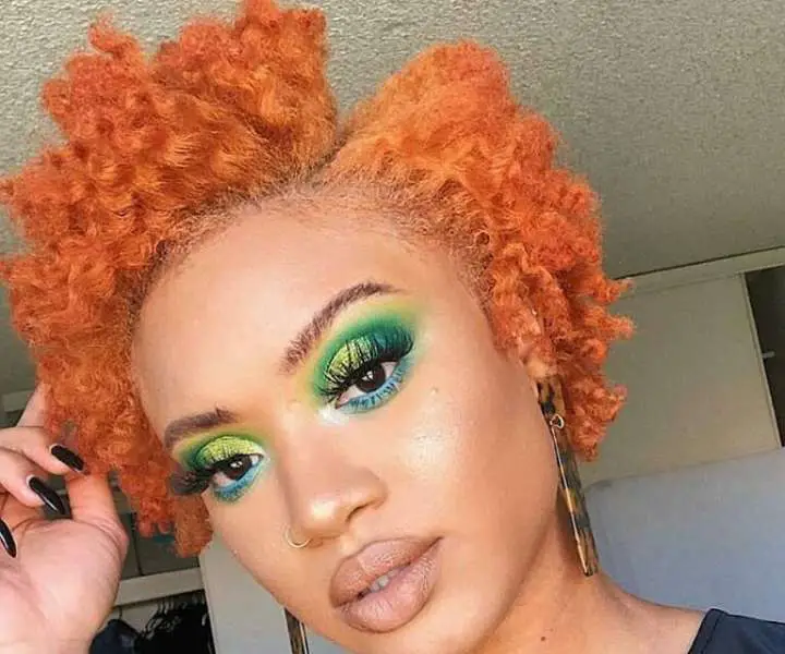 orange short hair color