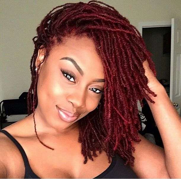 red locs protective hairstyles