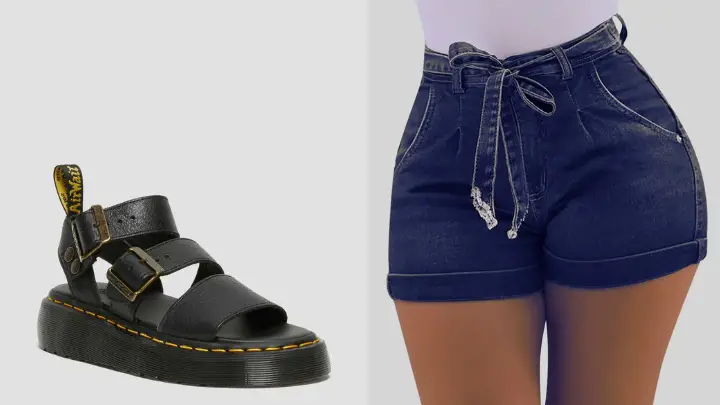 sandals-doc-martens-with-shorts-africana-fashion