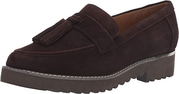 brown loafers