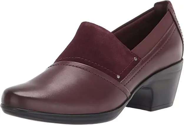 burgundy shoe
