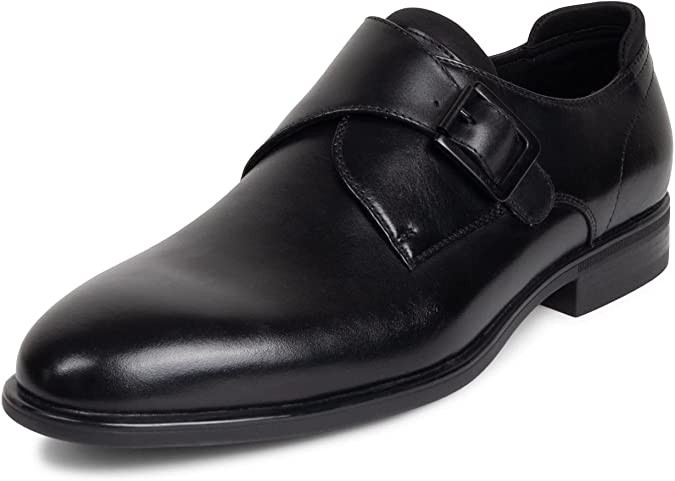 monk strap shoes on blue tuxedo